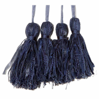 Blue Key Tassel Set Of 4 Pcs