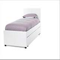 Guest 90 Cm White Metal Guest Bed