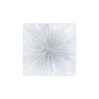 Medium Grey And Silver Starburst Wall Art