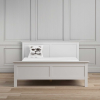 Modern Style White Painted Bedroom Double 4ft6 Bed Frame 158.1x110cm
