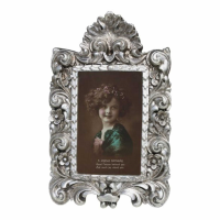 Silver Gilt Leaf Photo Frame