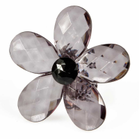 Smoked Flower Napkin Holder