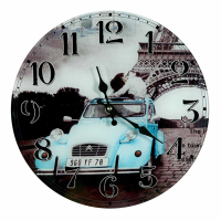 Urban Chic Glass Clock