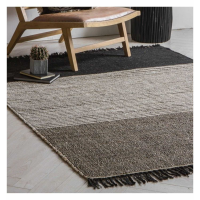 Traditional Jute And Cotton Monochrome Woven Home Accessories Large Rug 230x160cm