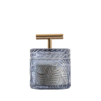 Theo Sandalwood Candle Jar Blue