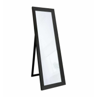 Traditional Black Edged Frame Cheval Bedroom Floor Mirror 155 x 48cm