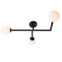 Bodiam Bathroom 3 Ceiling Light Black