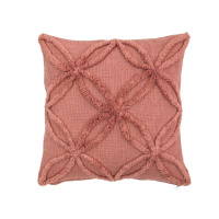 Simply Green Miami Tufted Cushion Coral