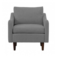 Vintage Style Placido Elephant Velvet Fabric Upholstered Living Room Sofa Armchair 84x86cm