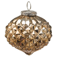 The Noel Collection Burnished Textured Large Hanging Bauble