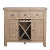 Traditional Style Oak And Pinewood 2 Door 3 Drawer Large Size Living Room Sideboard 90 x 150cm