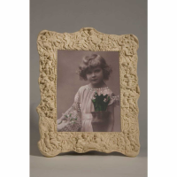 Cream Clay Paint Portrait Photo Frame