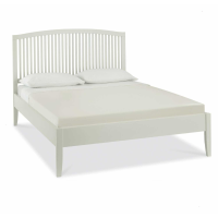 Ashby Soft Grey Painted Modern Slatted Arched Bedstead Small Double 4ft 122cm