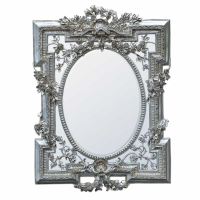 Florette Silver Gilt Leaf Bevelled Mirror