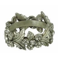 Set Of 4 Cast Nickel Flower Napkin Ring (5cm)