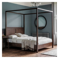 Modern Mango Wood 4 Poster 6ft Super King Size Bed in Chocolate Brown