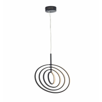 Modern Unique Style Adjustable Black Living Room Pendant Light 150 x 51cm