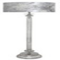 Large Nickel Diamante Candlestick Floor Lamp With Marble Grey Shade