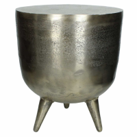 Aphrodite Gold Aluminium Side Table or Stool