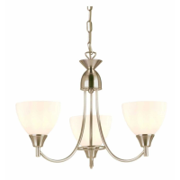 3 Pendant Light Satin Chrome