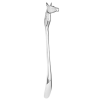 Silver Nickel Metal Horse Head Detail Shoe Horn