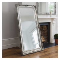 Solid Wood Framed Silver Finish Extra Large Leaner Rectangular Wall Mirror 85 x 172cm
