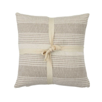 Simply Green Recy Cotton Stripe Cush 2pk