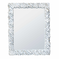 Shabby Chic Distressed Antique White Decorative Wall Mirror