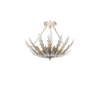 Delphine 3 Ceiling Light Leaf