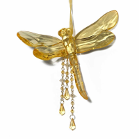 Gold Dragonfly With Tassel