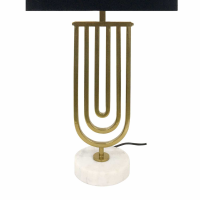 Enigma Table Lamp In Metallic Champagne Finish (Base Only) E27 60W