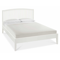 Ashby White Painted 135cm Double Bedstead With Slatted Headboard