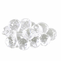 Small Clear Crystal Grape Decoration