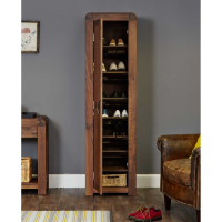 Walnut Tall Shoe Cupboard