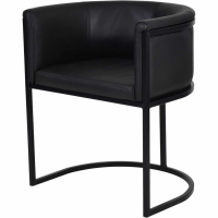 Modern Style Fumee Leather Upholstered Exquisite Tub Dining Room Chair 70 x 61cm