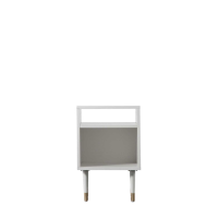 Cupboard 397x362x364mm White Holbrook Side Table White