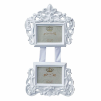 Double Picture Frame White