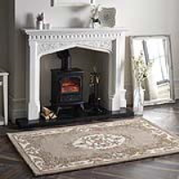 Traditional Origins Shensi Hand Tufted Pure Wool Beige Floral Pattern Rug 150x240cm