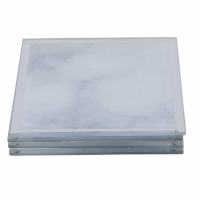 Set Of 4 Grey Marble Coasters