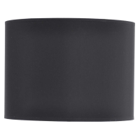 Black and Silver Lined Drum 16in Lampshade