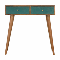 In1548 Acadia Teal Console Table
