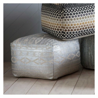 Pouffe Silver