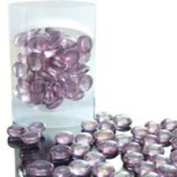 Lavender Glass Decorative Beads