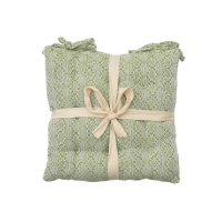 Green Recy Cotton Dia Seatpad Green 2pk