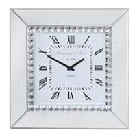 Value Mirror Wall Clock With Gems