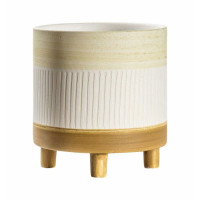 Pot White Natural Large