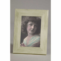 White Clay Paint Portrait Photo Frame