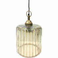 Urban Copper Lustre Glass Pendant 36 cm height