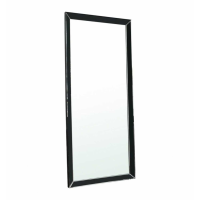 Luna Modern Style Black Painted Finish Rectangular Bedroom Leaner Mirror 178x78cm
