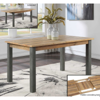 Urban Elegance Industrial Reclaimed Wood Extending 150 to 200cm Kitchen Dining Table